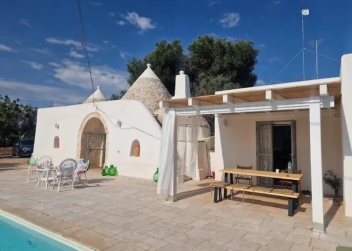 Trullo La Cicala Bianca With Private Swimmingpool * San Michele Salentino